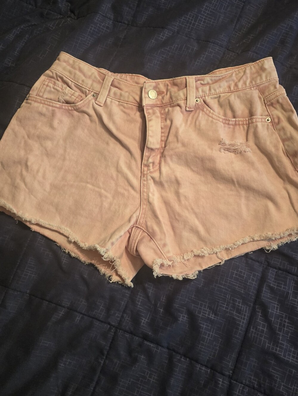 Time and Tru Blush Pink Denim Cutoff Shorts